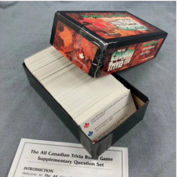 1998 All Canadian Trivia Board Game Supplementary Question Set Outset Media - Picture 3 of 3